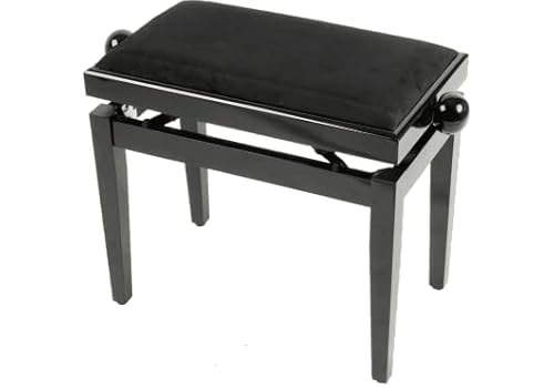 Quik Lok - Pb/010 Bk Panca In Legno Per Pianoforte, Garantisce Robustezza, Durata, Comfort Ed Eleganza, Seduta Imbottita Ricoperta Con Rivestimento Si