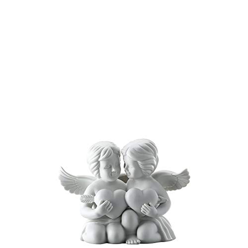 Coppia Di Angeli Con Cuori Grande 14,5Cm