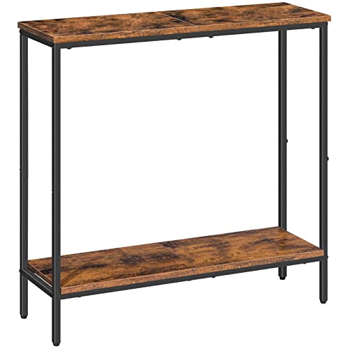 Hoobro Consolle Ingresso, 75 X 22 X 75 Cm Tavolo Console Stretto, Piccolo Tavolo Per Decorazioni, Tavolino Da Divano Con Ripiano, Corridoio, Soggiorno