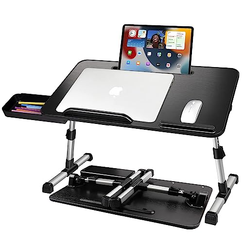 Airopen Tavolino Da Letto, Regolabile In Altezza E Angolo, Vassoio Da Letto Con Cassetto E Supporto Per Tablet, Tavolo Da Letto, Divano, Pavimento (53