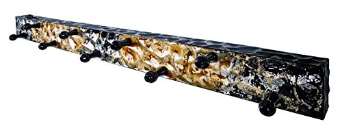 Haku Möbel Appendiabiti, Metallo, Nero/Oro, L 115 X P 6 X A 11 Cm