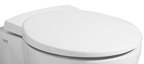 Keramag 571010000 - Sedile Del Water Con Coperchio Per Singolo Joly Con Coperchio In Acciaio Inox Din 19516 571010 Cerniere Bianco
