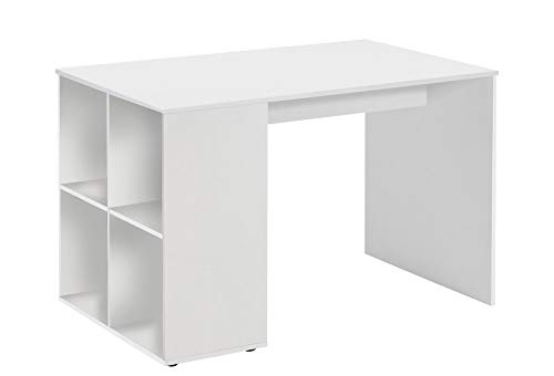 Fmd Moebel Bruge A2 Scrivania, 117 X 73 X 75 H Cm, Bianco, Nobilitato