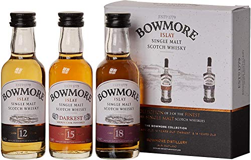Bowmore Distillers Collection (12 Yo, 15 Yo, 18 Yo) 42% Vol. 3X0,05L In Giftbox
