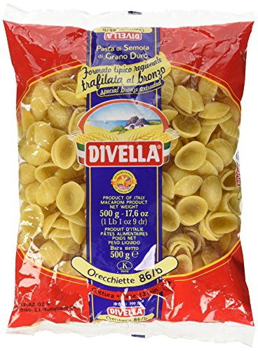 Divella Orecchiette Baresi 086B - 6 Pezzi Da 500 G [3 Kg]