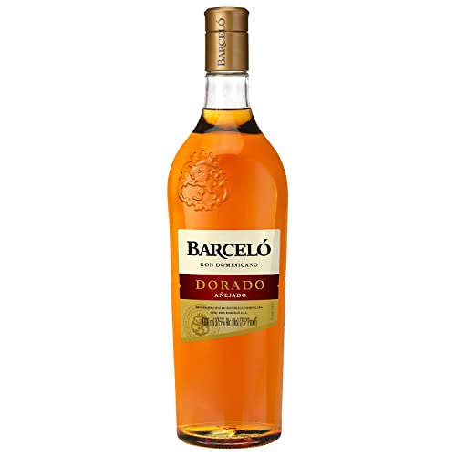 Ron Barceló Dorado Añejado – Bottiglia Da 1000 Ml Di Rum Ambrato, Invecchiato Fino A 2 Anni In Barrique Di Rovere, Rum Dominicano Da 100% Succo Di Can