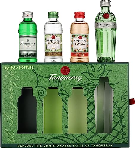 Tanqueray Gin Miniaturen Set 43,3% - 4 X 50Ml In Giftbox
