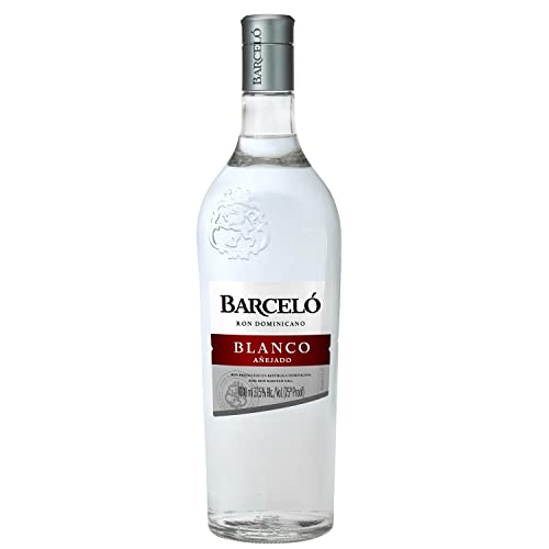Ron Barceló Blanco Añejado – Bottiglia Da 1000 Ml Di Rum Bianco, Invecchiato Fino A 2 Anni In Barrique Di Rovere, Rum Dominicano Da 100% Succo Di Cann
