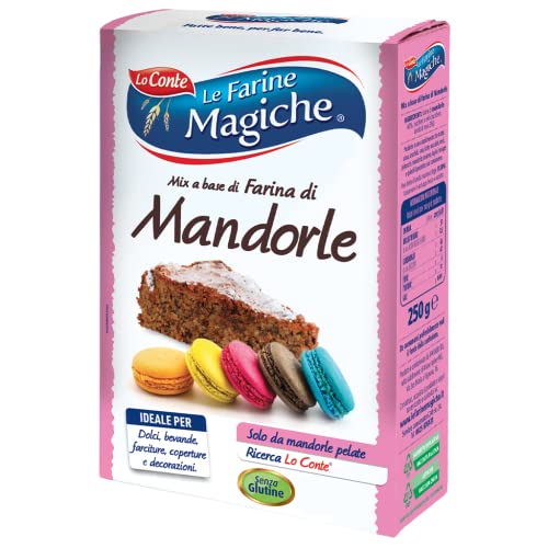 Le Farine Magiche Farina Di Mandorle, Senza Glutine E Senza Lattosio, Ideale Per Dolci E Bevande, Confezione Da 250 G