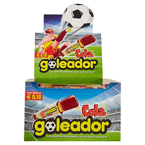 Goleador Cola, Doppia Caramella Gommosa, Senza Glutine, Gusto Cola, Ottime Da Condividere, Idee Regalo Per Compleanni E Feste, Confezione Da 200 Monop