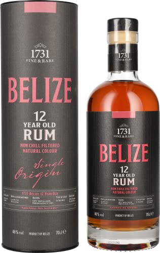 1731 Fine & Rare Belize 12 Years Old Single Origin Rum 46% Vol. 0,7L In Giftbox