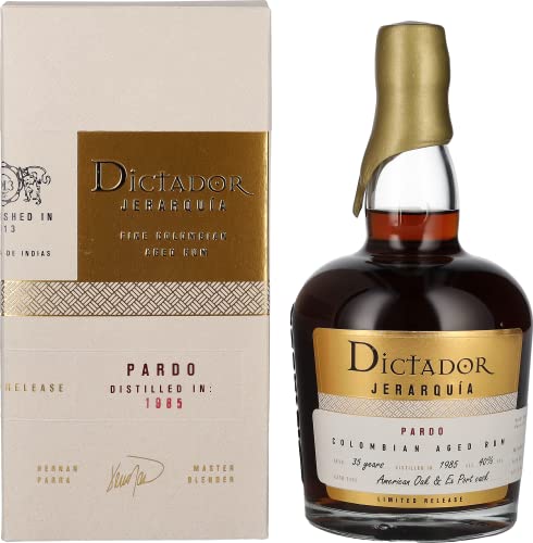 Dictador Jerarquía 35 Years Old Pardo Rum 1985 40% Vol. 0,7L In Giftbox
