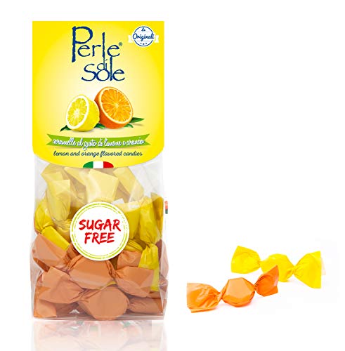 Perle Di Sole Caramelle Limone E Arancia Senza Zucchero - 100 Gr