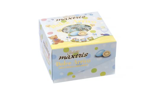 Confetti Maxtris Dolce Arrivo Celeste, Cioccolato, 500Gr