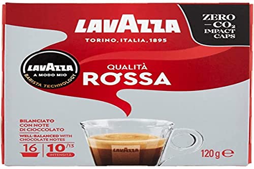 Lavazza Caffè Qualità Rossa, Confezione Da 16 Capsule