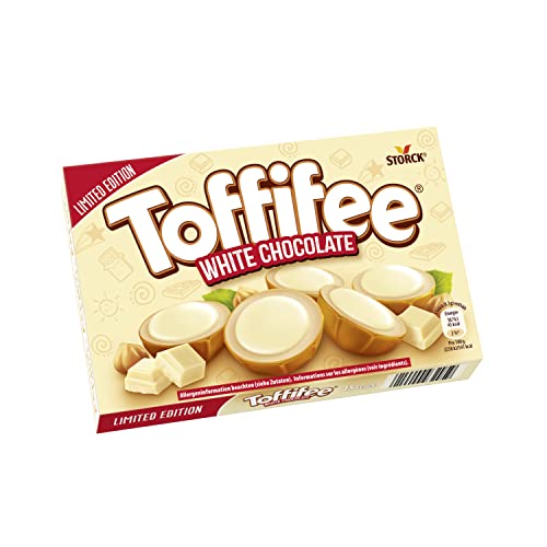 Toffifee White Chocolate - 1 X 125 G - Nocciola In Caramello Con Crema Chiara E Cioccolato Bianco