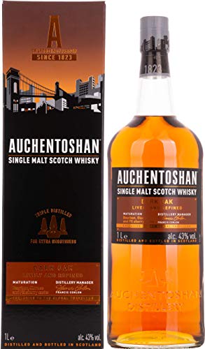 Auchentoshan Dark Oak Single Malt Scotch Whisky 43% Vol. 1L In Giftbox
