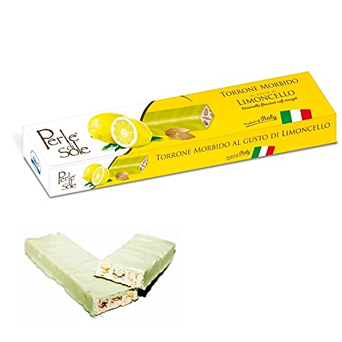 Torrone Morbido Al Gusto Di Limoncello & Cioccolato Bianco - Perle Di Sole - Offerta 6 Pezzi