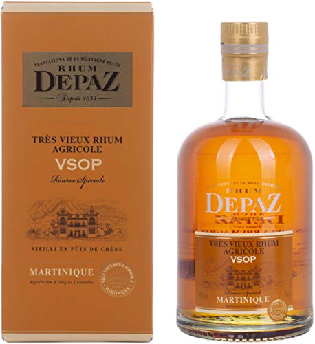 Depaz Rhum Très Agricole Vieux Vsop 45% Vol. 0,7L In Giftbox