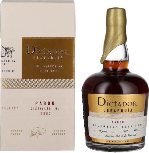 Dictador Jerarquía 38 Years Old Pardo Rum 1982 44% Vol. 0,7L In Giftbox