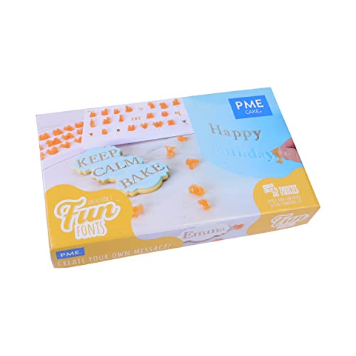 Pme Ff55 Fun Fonts-Set Di Timbri Per Lettere Maiuscole E Minuscole, Collezione 2
