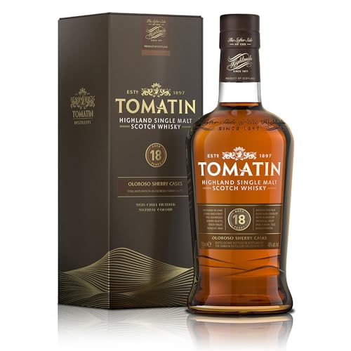 Tomatin Highland 18 Ans Single Malt Whisky 70 Cl