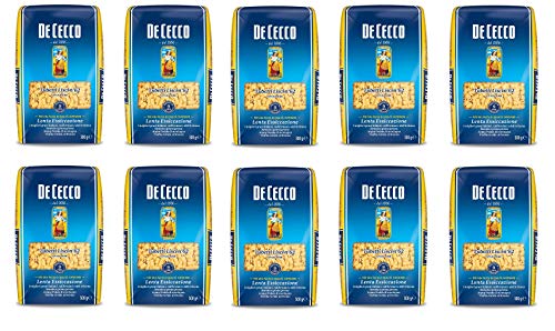 10 Pasta De Cecco 100% Italiano Tubetti Lisci N. 62 Pasta 500 G