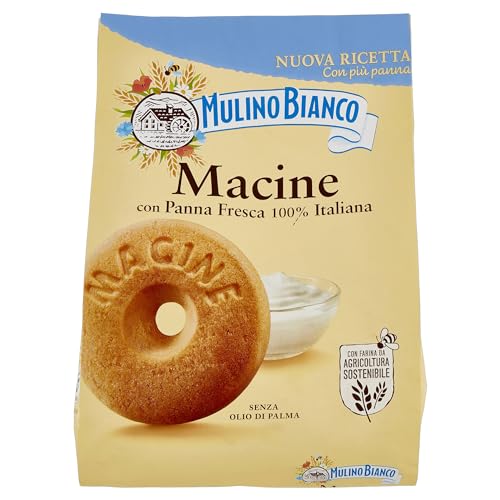 Mulino Bianco Biscotti Frollini Macine Con Panna Fresca, Colazione Ricca Di Gusto, 800G