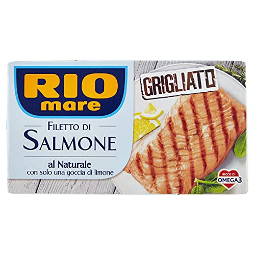 Rio Mare Filetto Di Salmone Grigliato Al Naturale, Ricco Di Omega 3, 1 Confezione Da 125G