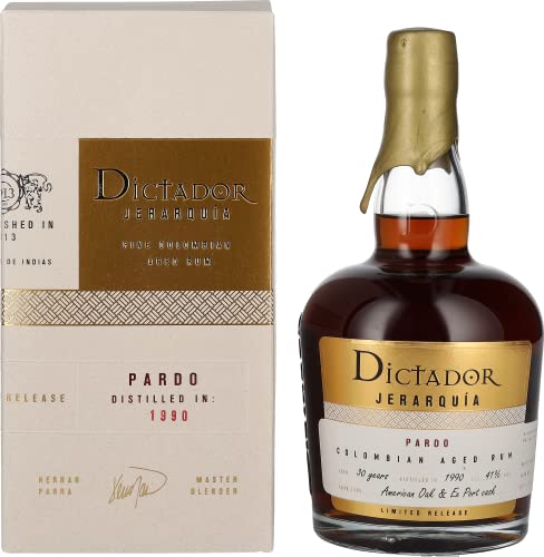 Dictador Jerarquía 30 Years Old Pardo Rum 1990 41% Vol. 0,7L In Giftbox