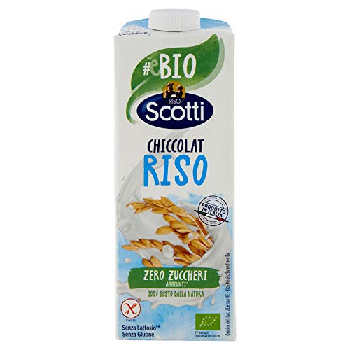 Riso Scotti - Chiccolat Riso - Latte Di Riso Senza Lattosio, Senza Glutine, Senza Zucchero, Biologico - 1 L