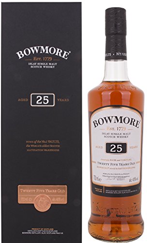 Bowmore 25 Years Old Islay Single Malt 43% Vol. 0,7L In Giftbox