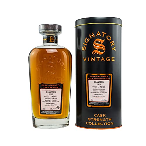Signatory Vintage Deanston 13 Years Old Cask Strength 2008 65,7% Vol. 0,7L In Tinbox
