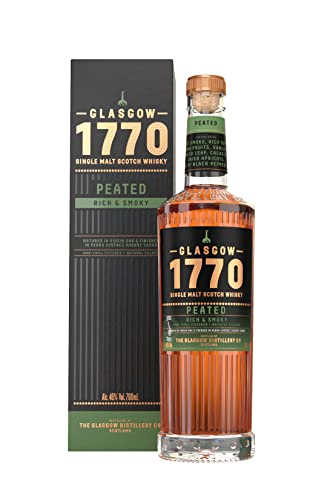 1770 Glassgow Single Malt Scotch Whisky Peated Rich & Smoky 46% Vol. 0,7L In Giftbox