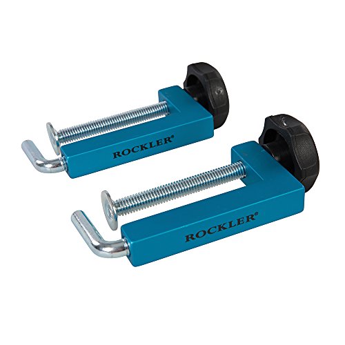 Rockler 433225 Morsa Universale Per Guide Da Taglio, Blu, 2 Pezzi