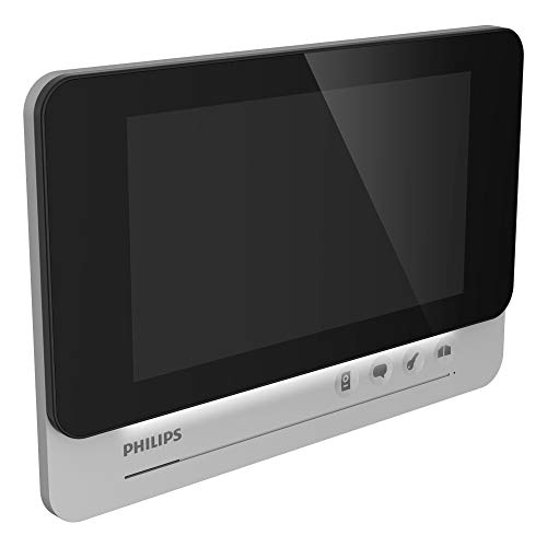 Philips Welcome 531003 Monitor Supplementare Con Schermo Grande, Nero, 7"