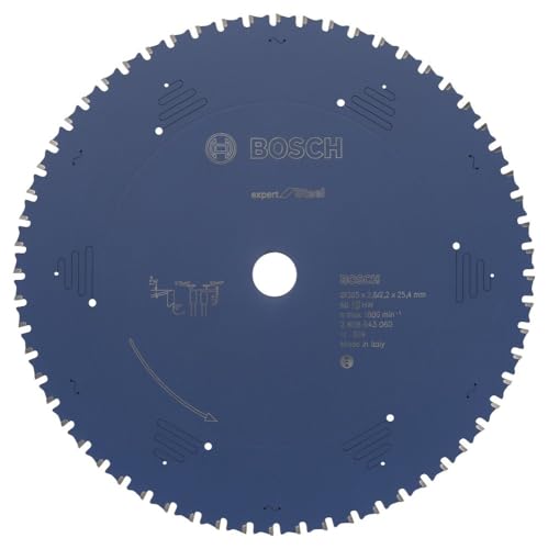 Bosch Accessories Accessori 2608643060 - Lama Per Sega Circolare In Metallo Csb Expert: 305X25,4X60 D-Hltcg, Blu
