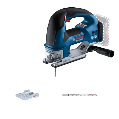 Bosch Professional 18V System Seghetto Alternativo A Batteria Gst 18V-155 Bc (Con Impugnatura A Staffa, Motore Brushless, Senza Batterie E Caricabatte