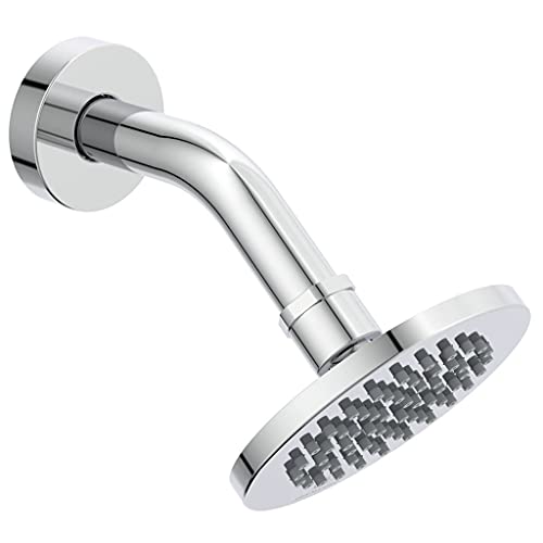 Ideal Standard B9436Aa Idealrain Soffione Di Diametro 100 Mm Con Braccio Ad Angolo, Finitura Cromata