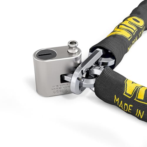 Viro Antifurto Moto, Scooter E Bici - Lucchetto "Eurothor" Con Catena N. 4155.180 (180 Cm)