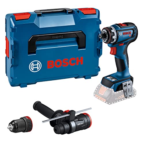 Bosch Professional 18V System Trapano-Avvitatore A Batteria Gsr 18V-90 Fc (Flexiclick System, Coppia Massima Di 64 Nm, Motore Brushless, 2 Velocità, I