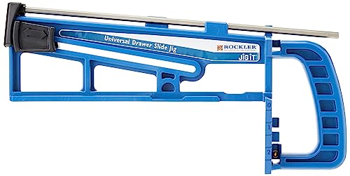 Rockler 865042 Guida Di Trapanatura Per Cassettiere, 0.02 V, Blu