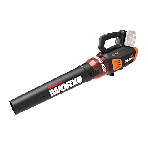 Worx Wg584E.9 - Soffiatore Con Motore Brushless Da 40 V (2 X 20 V), (Solo Corpo Macchina)