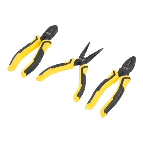 Stanley Set 3 Pinze: Universali+Tronchese+Becchi Lunghi, Stht0-75094