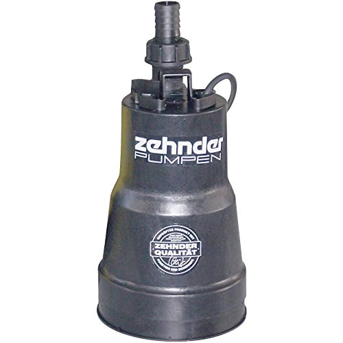 Zehnder Pumpen 13187 Pompa Sommersa A Aspirazione Piatta, 5500 L/H, 7 M
