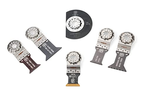 Fein Best Of Starlock Metal, 6 Lame Da Taglio Specifiche Per La Lavorazione Di Metalli Temprati E Non, Attacco Starlock
