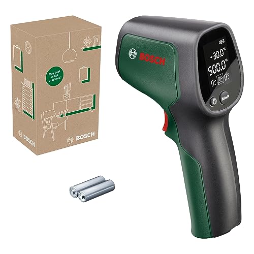 Bosch Termometro A Infrarossi Universaltemp (-30 °C...+500 °C, Misurazione Facile E Precisa, 3 Gruppi Di Materiali Predefiniti, In Scatola Di Cartone