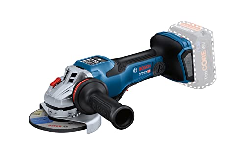 Bosch Professional Smerigliatrice Angolare A Batteria Biturbo Gws 18V-15 Psc (Equivalente A Potenza A Filo Da 1.500 W, Senza Batterie E Caricabatteria