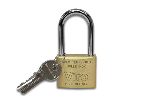 Viro 31107 313 Lucchetto Ottone Mm50 Arco Lungo Mm48