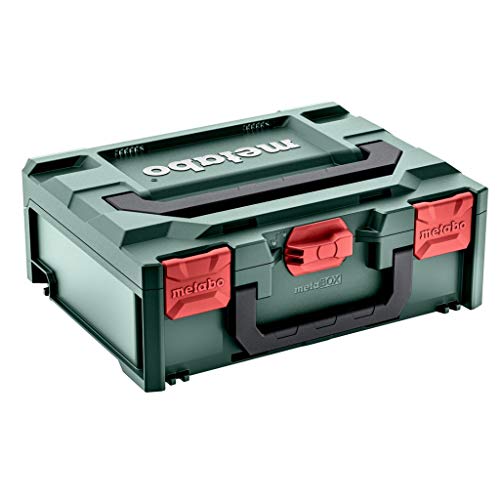 Metabo 626886000 Metabox 145 - Cassetta Degli Attrezzi Vuota Per Trapano Avvitatore + Trapano A Percussione, Valigetta In Abs, Senza Attrezzi, Impilab